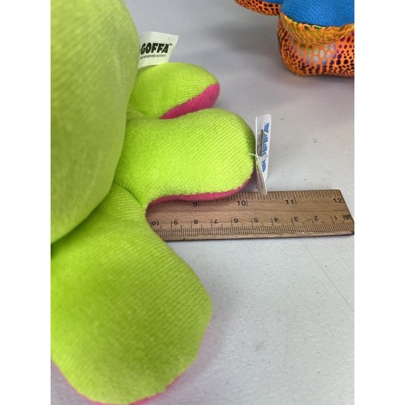 Goffa Sparkly Shiny Orange Small Medium Octopus Lot Plush Smiling Stuffed Animal - Picture 10 of 11